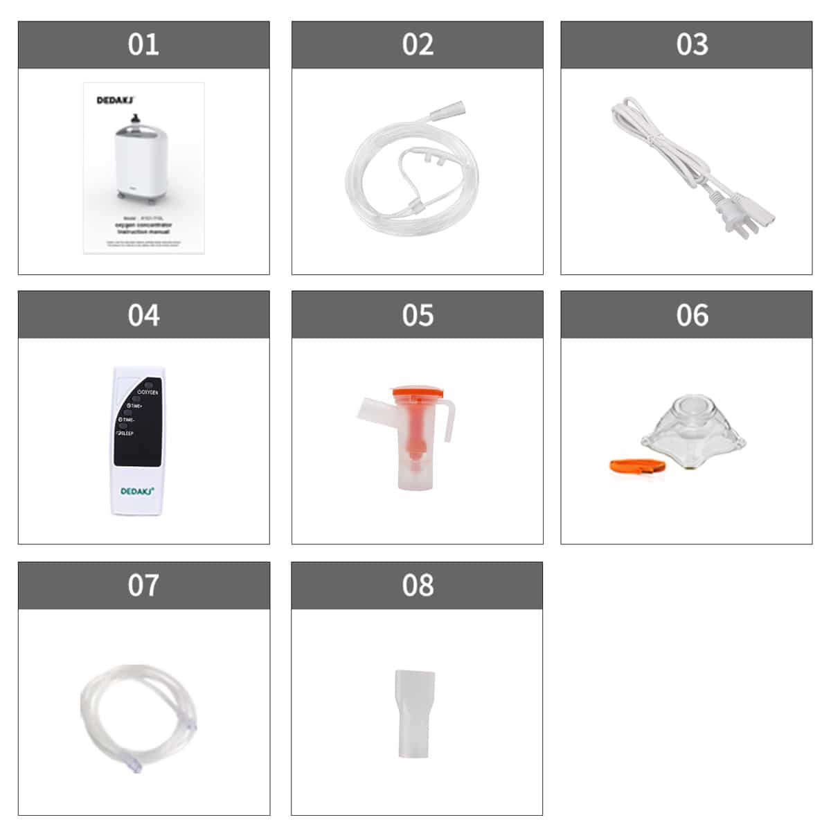 DEDAKJ 93% High Purity 10 Liter Oxygen Concentrator Continus Flow Stationary Medical Oxygen Making Machine 10 LPM for Hospital and Home Oxygen Therapy concentrador de oxígeno (72 Hours Keep Running, 1 Year Quality Warranty)