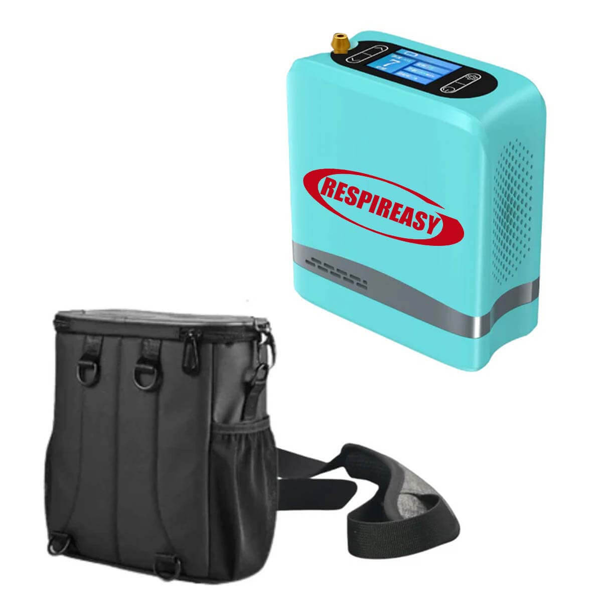7 Liter Mini Mobile Oxygen Concentrator High Purity Travel Use Rechargeable Oxygen Generator Portable O2 Making Machine with Shoulder Carrying Bag