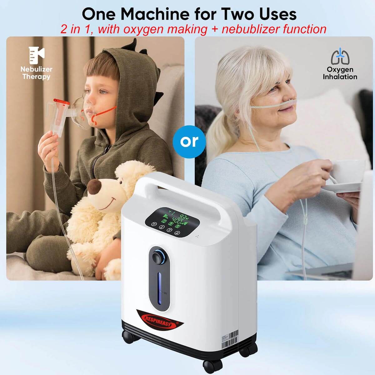 2025 Buy 9 Liters Continuous Flow Oxygen Concecntrator 93% Concentration O2 Making Machine for Personal Breathing Care 1 Year Quality Warranty