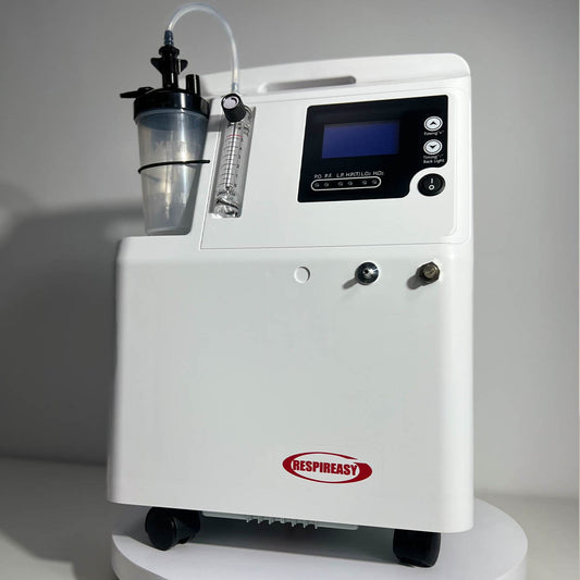72 Hours Quiet 5Liters Oxygen Concentrator for Home Use with Nebulizer DEDAKJ Continuous Flow, Low Noise, Medical-Grade Hyperbaric Oxygen Therapy Machine for Seniors
