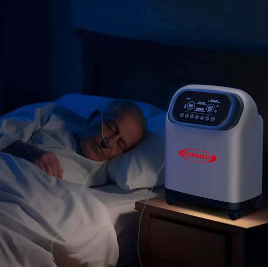 DEDAKJ Portable 1-9L Adjustable Continuous Flow Oxygen Generator Home Breathing Therapy Use Oxygen Concentrator with 93% High Purity