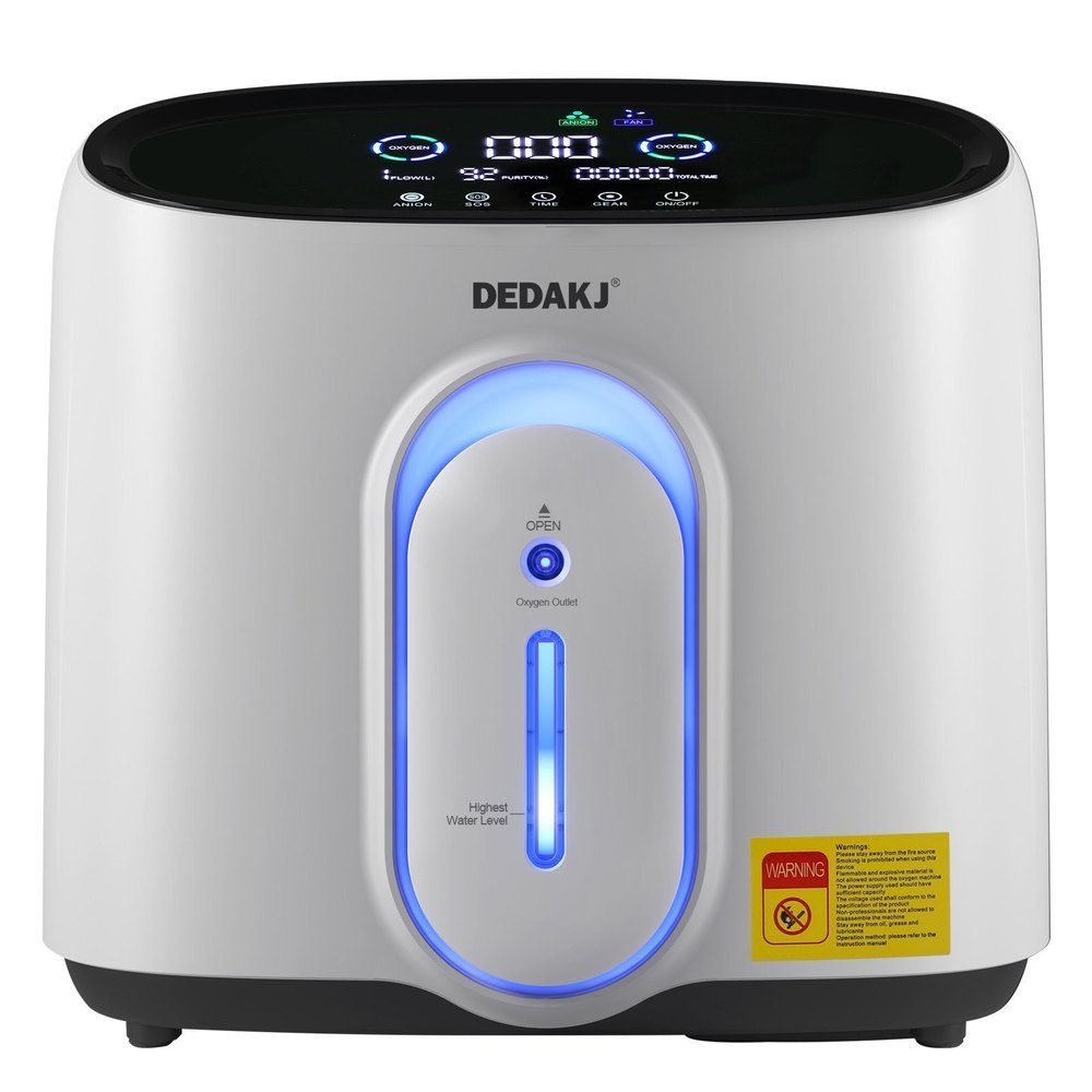 High Quality Portable 8 Liter Oxygen Concentrator Home Continuous Flow O2 Therapy Supply Concentrador De Oxigeno DEDAKJ Oxygene Concentrator