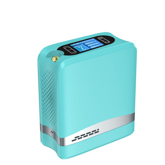 DEDAKJ Small Portable Oxygen Concentrator 7 L/min 93% High Pure Oxygen Rechargeable Battery Powered Compact Oxygen Making Machine for Home & Outdoor Use