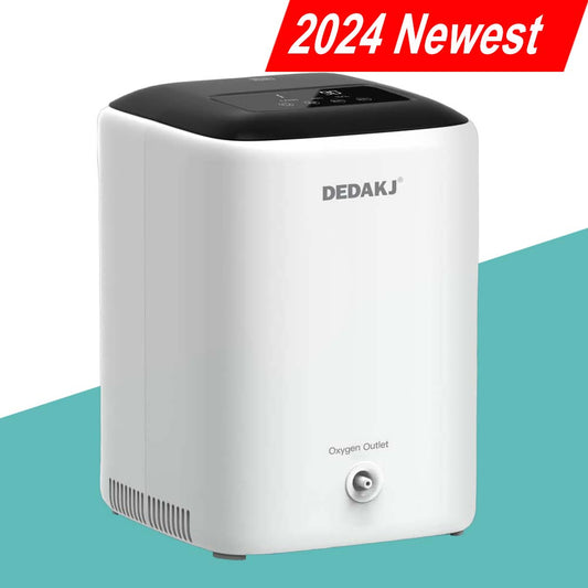 🔥2023 más nuevo🔥Concentrador de oxígeno portátil DEDAKJ, flujo continuo, 7 LPM, máquina para hacer oxígeno, mini generador de oxígeno ligero para uso en el coche, generador de oxígeno para el hogar