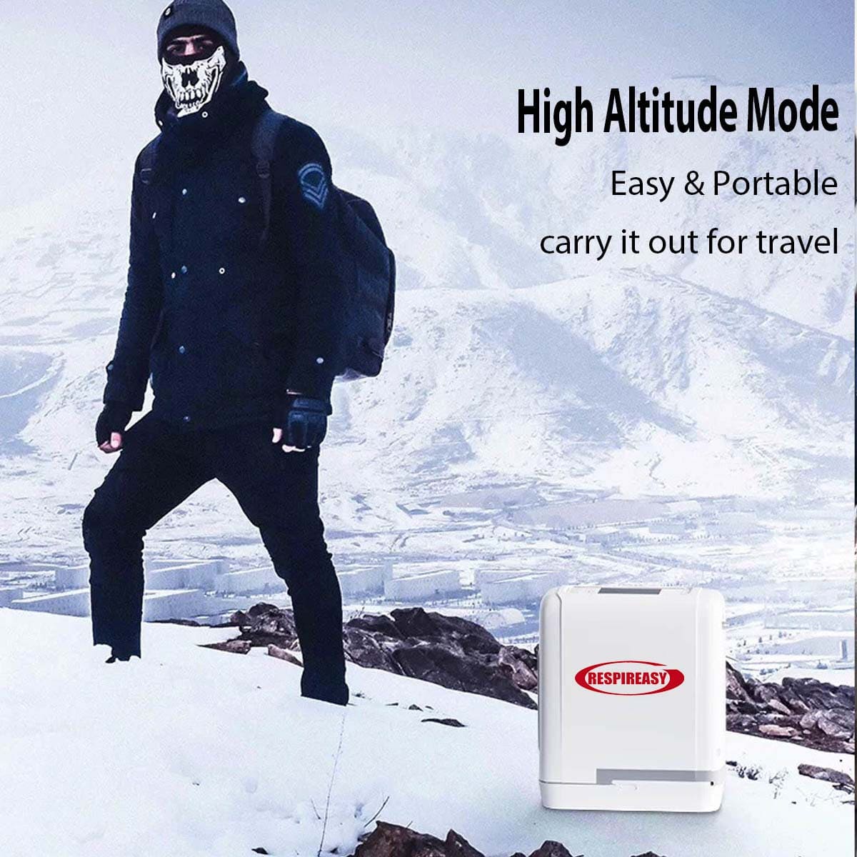 Concentrador de oxígeno portátil de 1,3 kg para uso doméstico, ideal para viajes, generador de oxígeno móvil de 1 a 7 l/min con 95 % de pureza, para uso en coche con batería de litio.