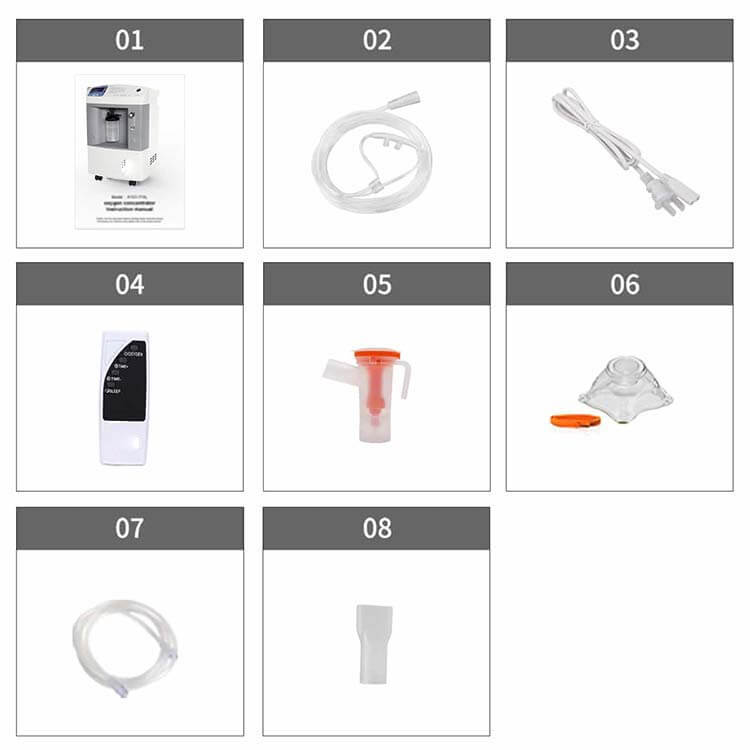 DEDAKJ High Concentration Stationary 10-20 Liters Oxygen Concentrator Hyperbaric Oxygen Therapy for COPD Breathing Hospital Continuous Flow Rate Oxygen Generator O2 Making Machine concentrador de oxígeno 110V/220V DE-T10