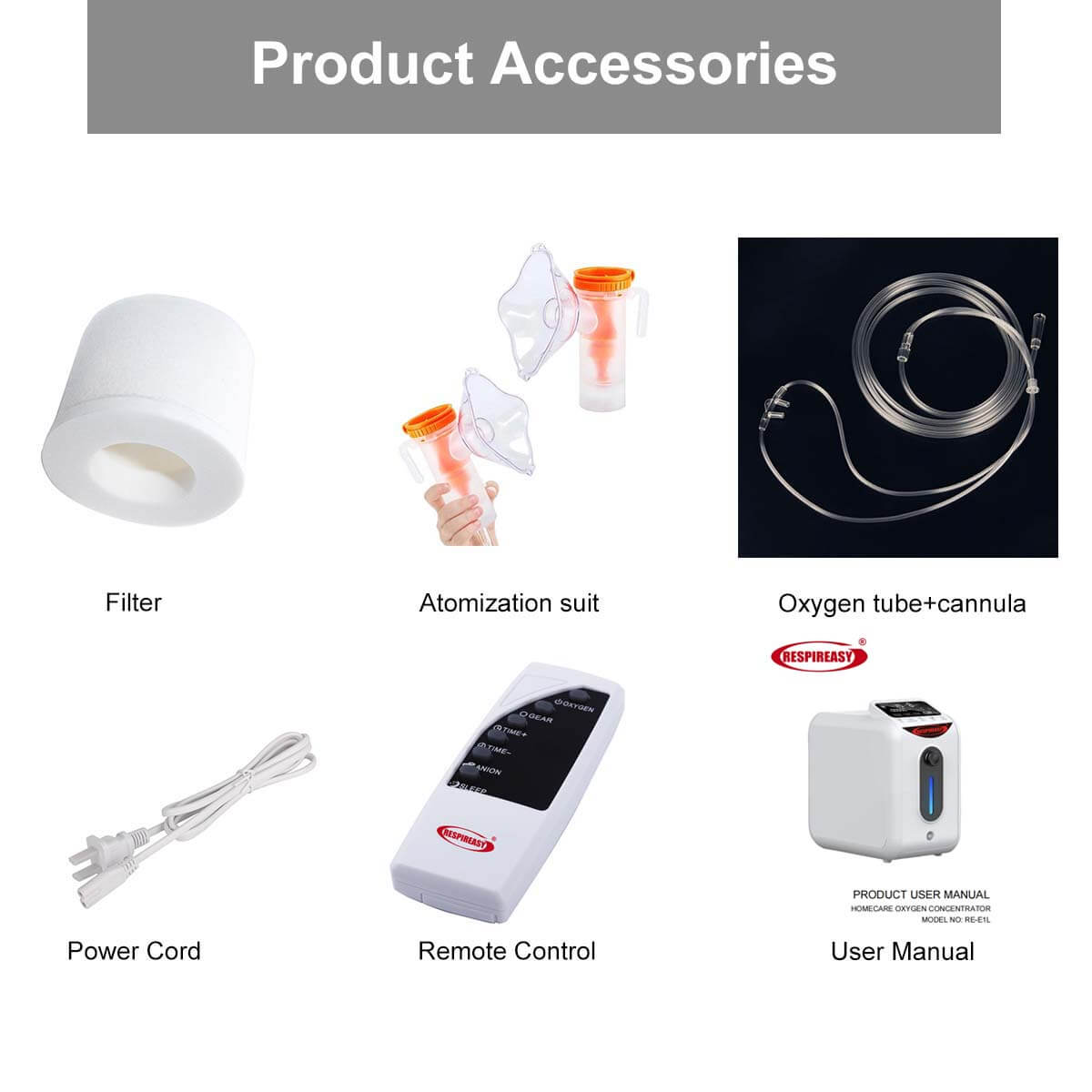 Buy DEDAKJ  Oxygen Concentrators Home Portable 1-8 Liters Per Minute Continuous Flow Oxygen Supply Machines for Personal Breathing Health Care, with Oxygen Making plus Nebulizer Functions