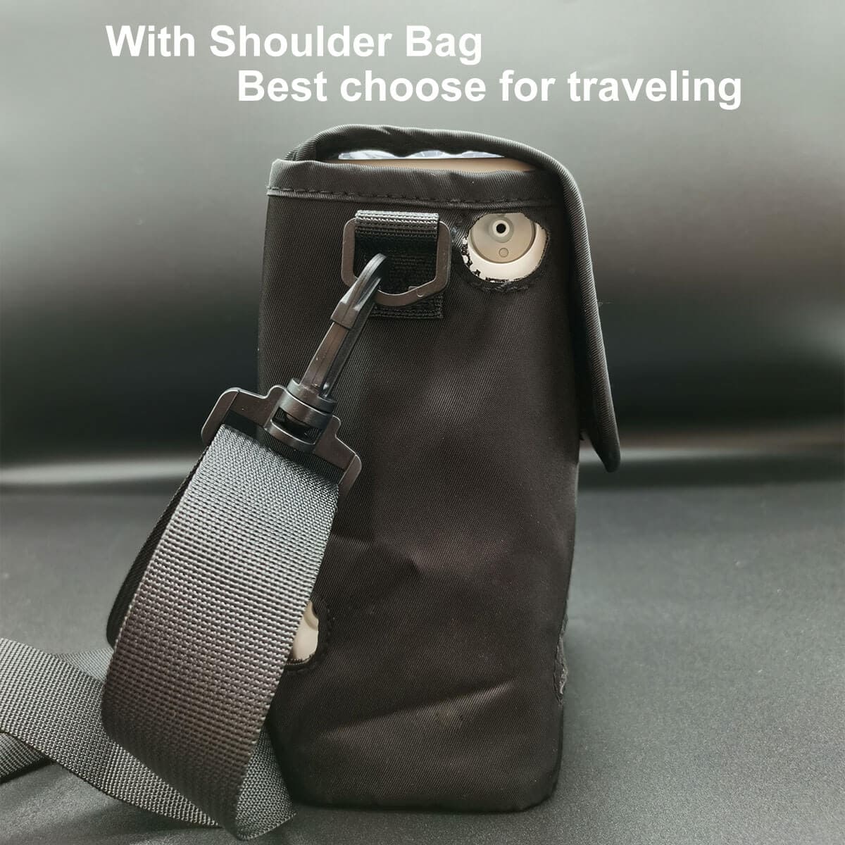 Concentrador de oxígeno portátil de 1,3 kg para uso doméstico, ideal para viajes, generador de oxígeno móvil de 1 a 7 l/min con 95 % de pureza, para uso en coche con batería de litio.