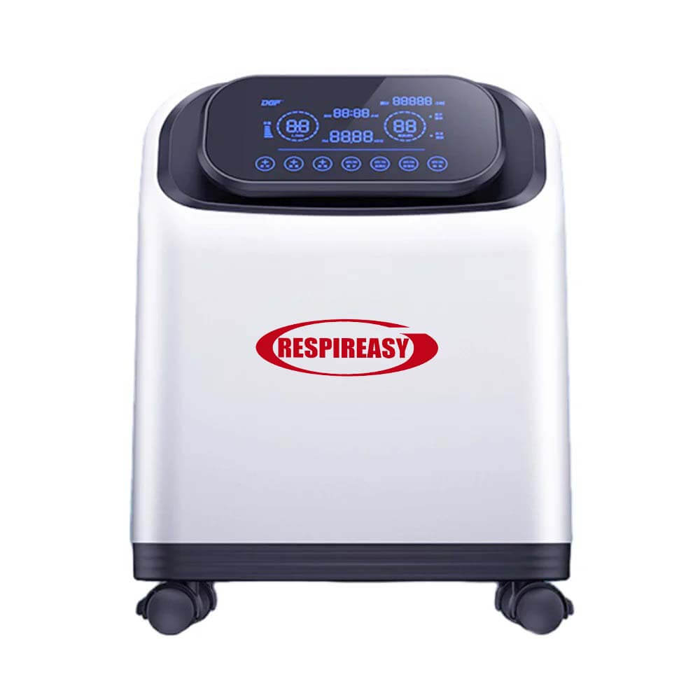 DEDAKJ Portable 1-9L Adjustable Continuous Flow Oxygen Generator Home Breathing Therapy Use Oxygen Concentrator with 93% High Purity