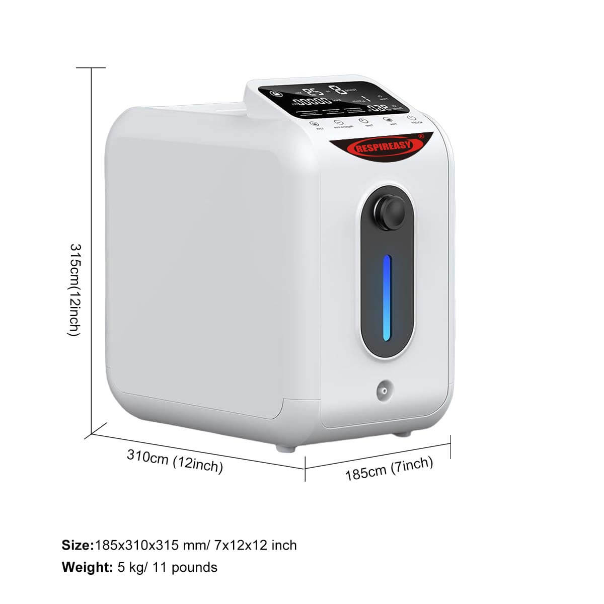 Buy DEDAKJ  Oxygen Concentrators Home Portable 1-8 Liters Per Minute Continuous Flow Oxygen Supply Machines for Personal Breathing Health Care, with Oxygen Making plus Nebulizer Functions
