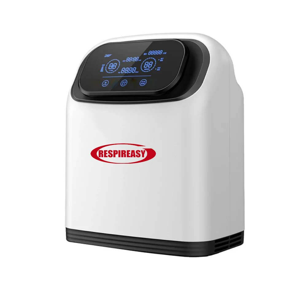 DEDAKJ Portable 1-9L Adjustable Continuous Flow Oxygen Generator Home Breathing Therapy Use Oxygen Concentrator with 93% High Purity