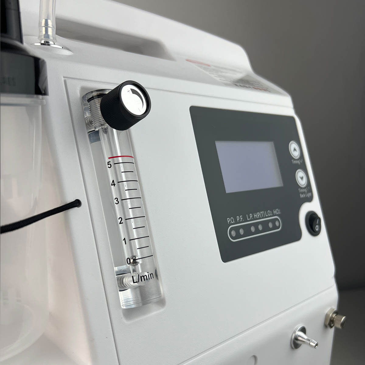 72 Hours Quiet 5Liters Oxygen Concentrator for Home Use with Nebulizer DEDAKJ Continuous Flow, Low Noise, Medical-Grade Hyperbaric Oxygen Therapy Machine for Seniors