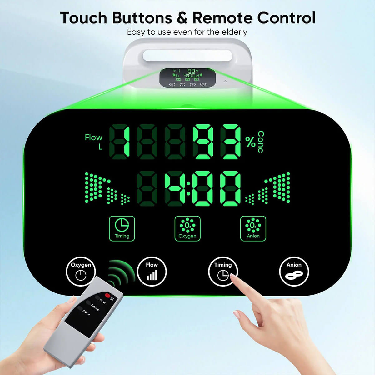2025 Buy 9 Liters Continuous Flow Oxygen Concecntrator 93% Concentration O2 Making Machine for Personal Breathing Care 1 Year Quality Warranty