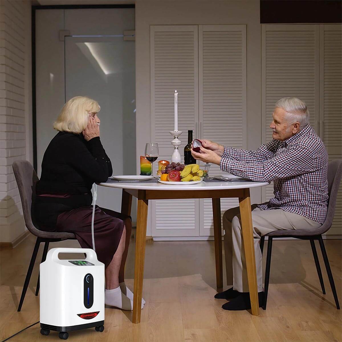 Concentrador de oxígeno portátil DEDAKJ de 2 a 9 L/min, 93 % de pureza, para uso personal, inhalador de oxígeno de flujo continuo con atomización para uso doméstico, con accesorios completos.