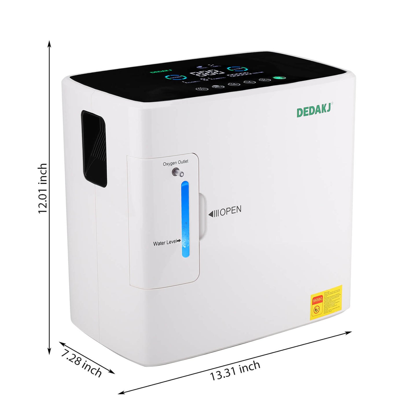 Comprar DEDAKJ 2-9 LPM Concentrador de oxígeno doméstico Generador de oxígeno de flujo continuo Máquina portátil para fabricar oxígeno DE-2SW
