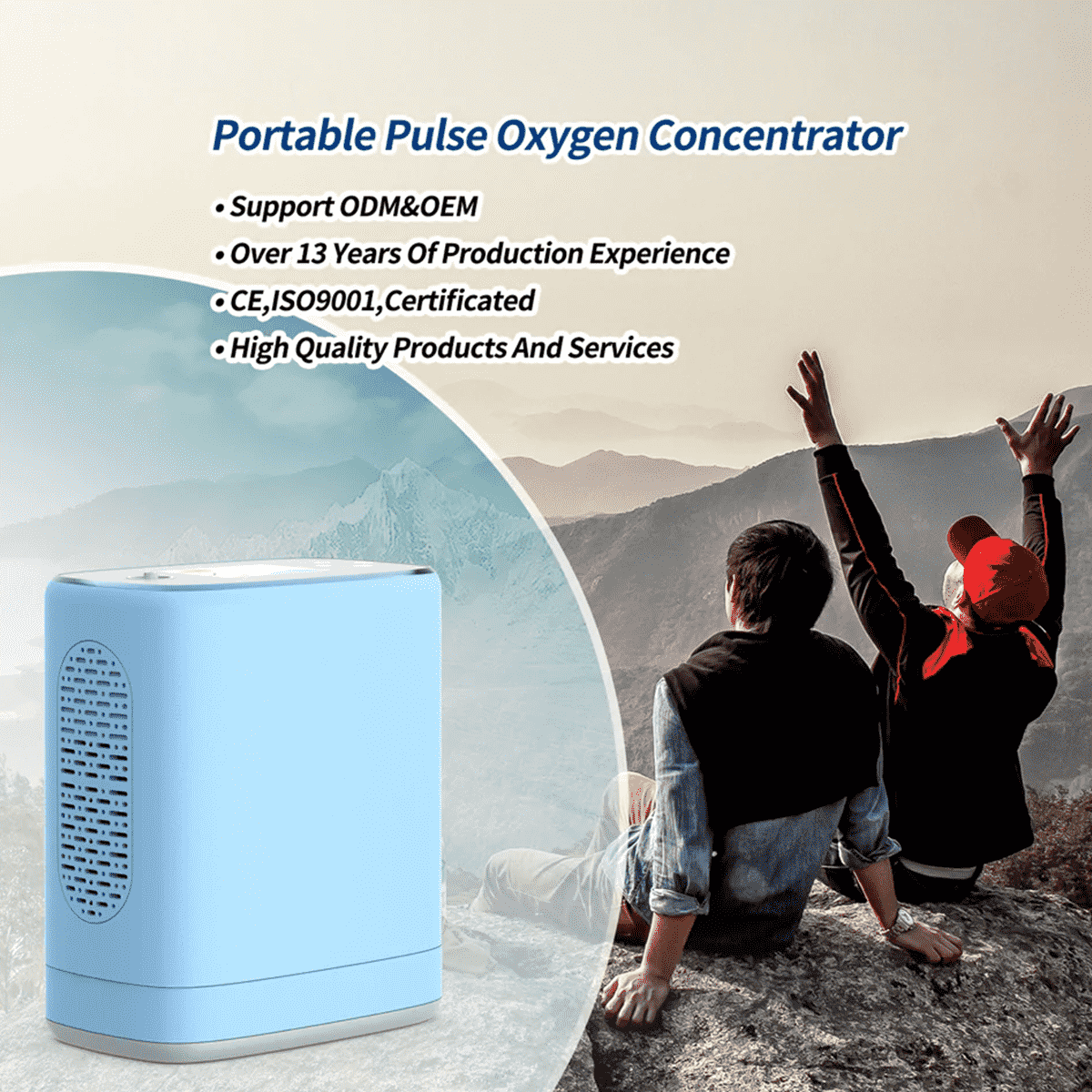 DEDAKJ de mano MINI portátil de oxígeno Cocnentrator 3 litros móvil ligero continúa oxígeno que hace la máquina del generador para la actividad de viaje al aire libre, con batería de litio recargable y mochila