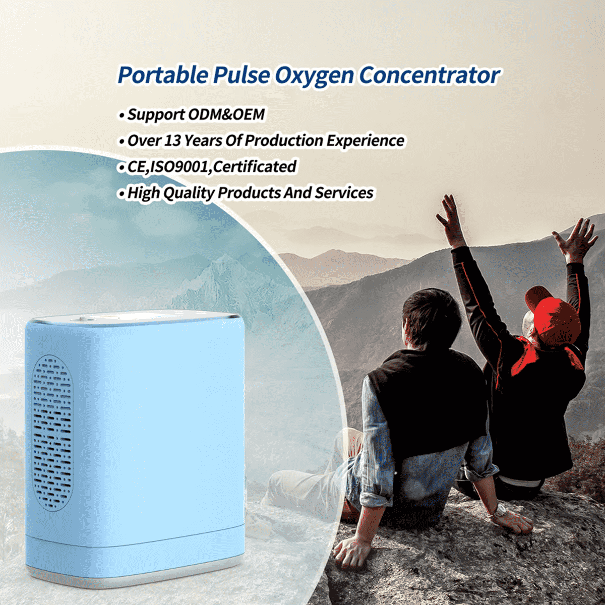 DEDAKJ Handheld Mini Portable Oxygen Cocnentrator 3 Liter Mobile Lightweight Continues Oxygen Making Generator Machine for Outdoor Travel Shopping, with Rechargeable Lithium Battery and Backpack