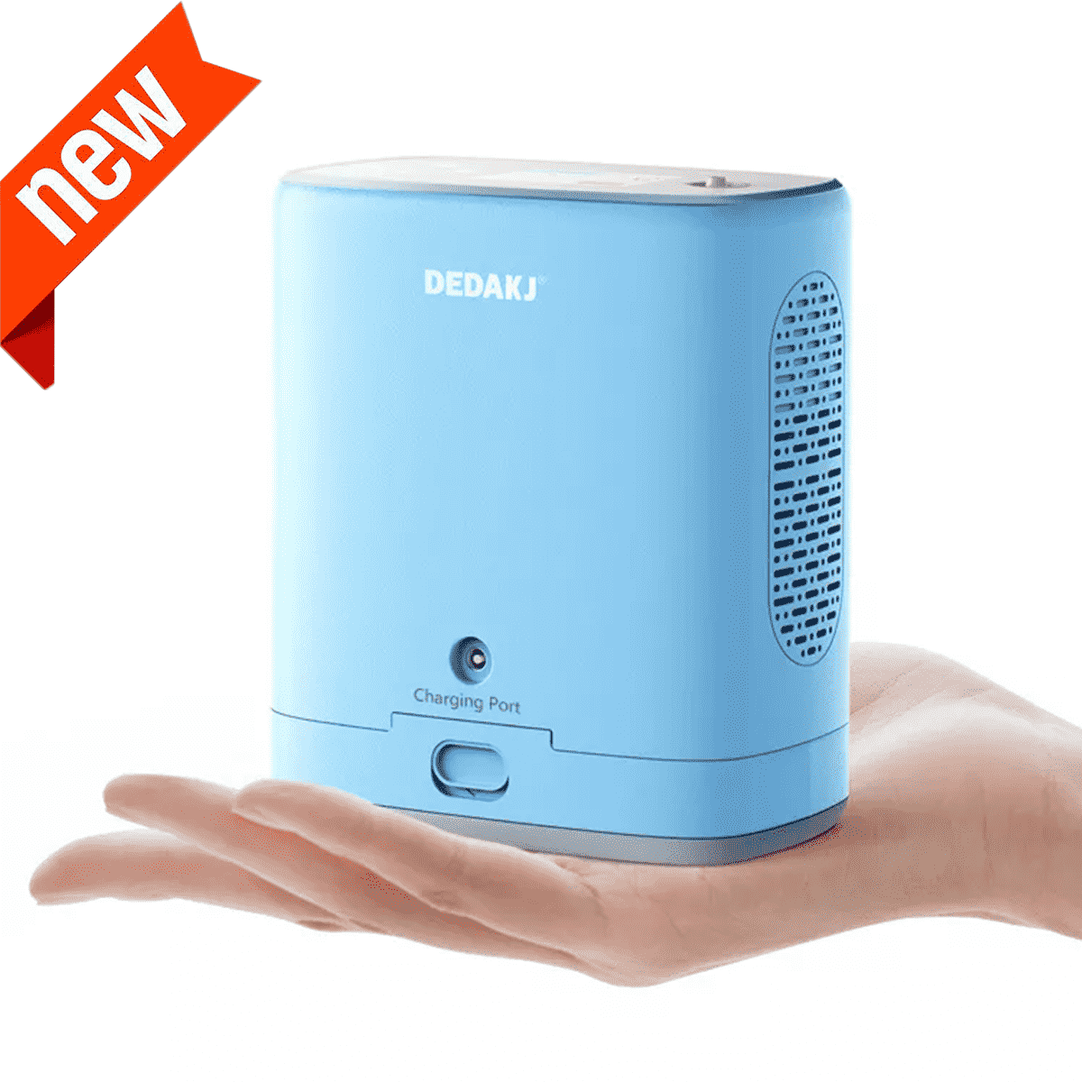 DEDAKJ de mano MINI portátil de oxígeno Cocnentrator 3 litros móvil ligero continúa oxígeno que hace la máquina del generador para la actividad de viaje al aire libre, con batería de litio recargable y mochila