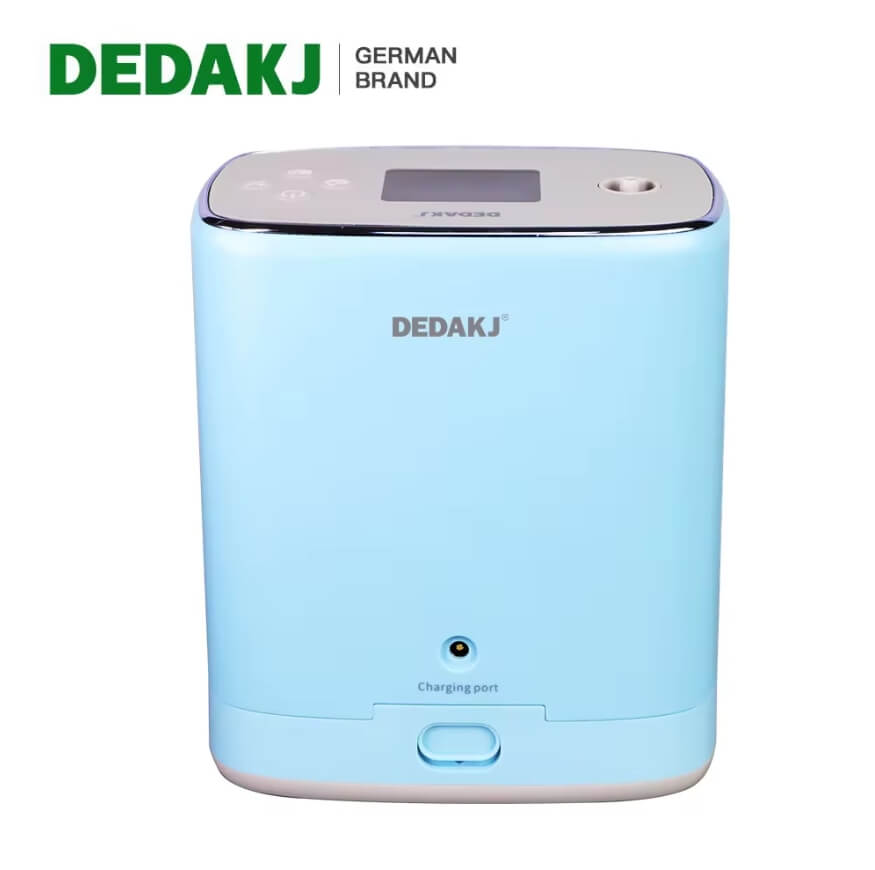 DEDAKJ de mano MINI portátil de oxígeno Cocnentrator 3 litros móvil ligero continúa oxígeno que hace la máquina del generador para la actividad de viaje al aire libre, con batería de litio recargable y mochila