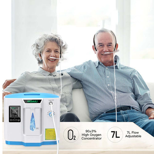 DEDAKJ 1-7 Litros Hogar Concentrador de Oxígeno ddt 1a 1b Generador de Oxígeno Máquina de Oxígeno Portátil sin Función de Nebulizador 110V/220V DE-1B