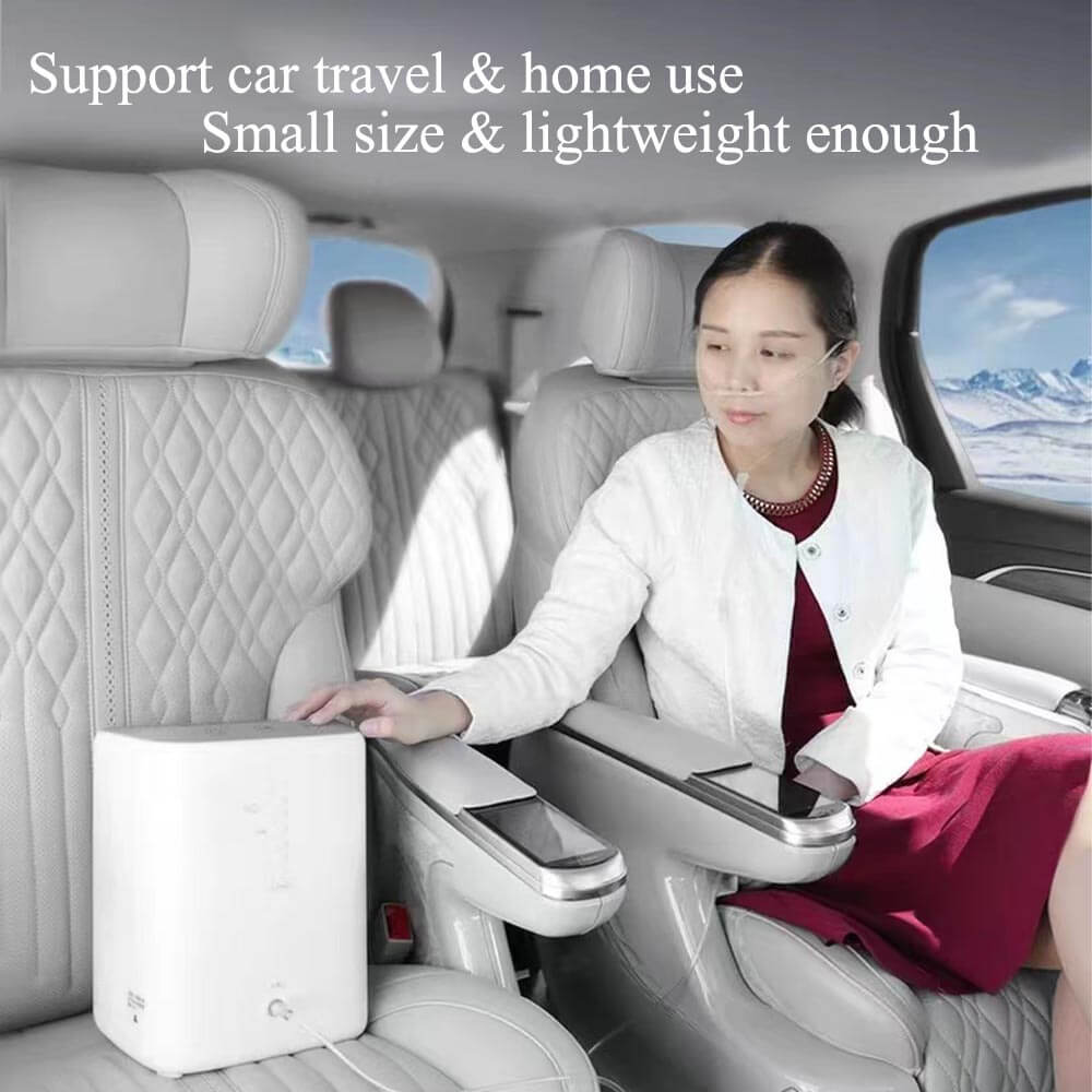 Buy Portable 7 Liter Continuous Flow Oxygen Concentrators DEDAKJ DE-C1L Oxygen Concentrator for Home Oxygen Breathing Therapy, 110V Low Noise Support Whole Night Working