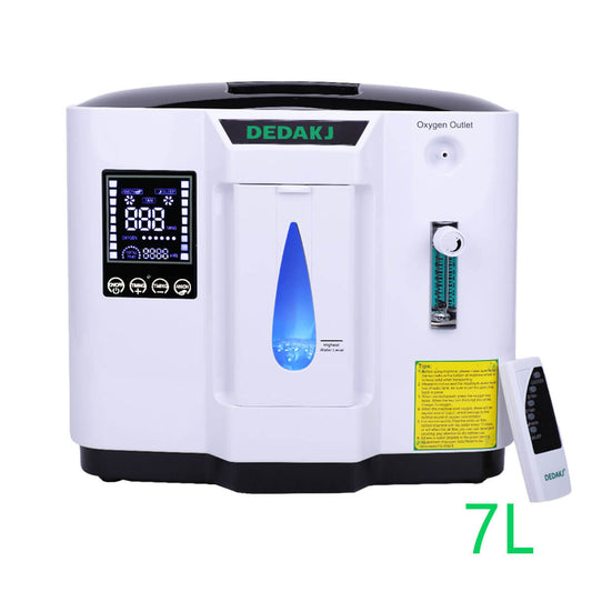 DEDAKJ 1-7 Liter Sauerstoffkonzentrator für Zuhause ddt 1a 1b Sauerstoffgenerator Tragbares Sauerstoffgerät ohne Verneblerfunktion 110V/220V DE-1A