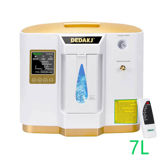 DEDAKJ 1-7 Liter Home Oxygen Concentrator Continuous Flow Oxygen Generator Portable Oxygen Making Machine 110V/220V DE-1LW