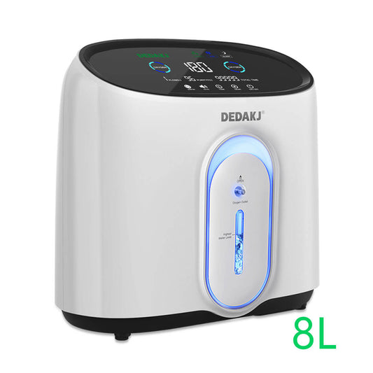 Concentrador de oxígeno portátil para el hogar DEDAKJ de 1-8 litros, generador de oxígeno con función de nebulizador, 110V/220V DE-Q1W.