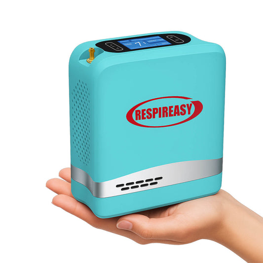 7 Liter Mini Mobile Oxygen Concentrator High Purity Travel Use Rechargeable Oxygen Generator Portable O2 Making Machine with Shoulder Carrying Bag