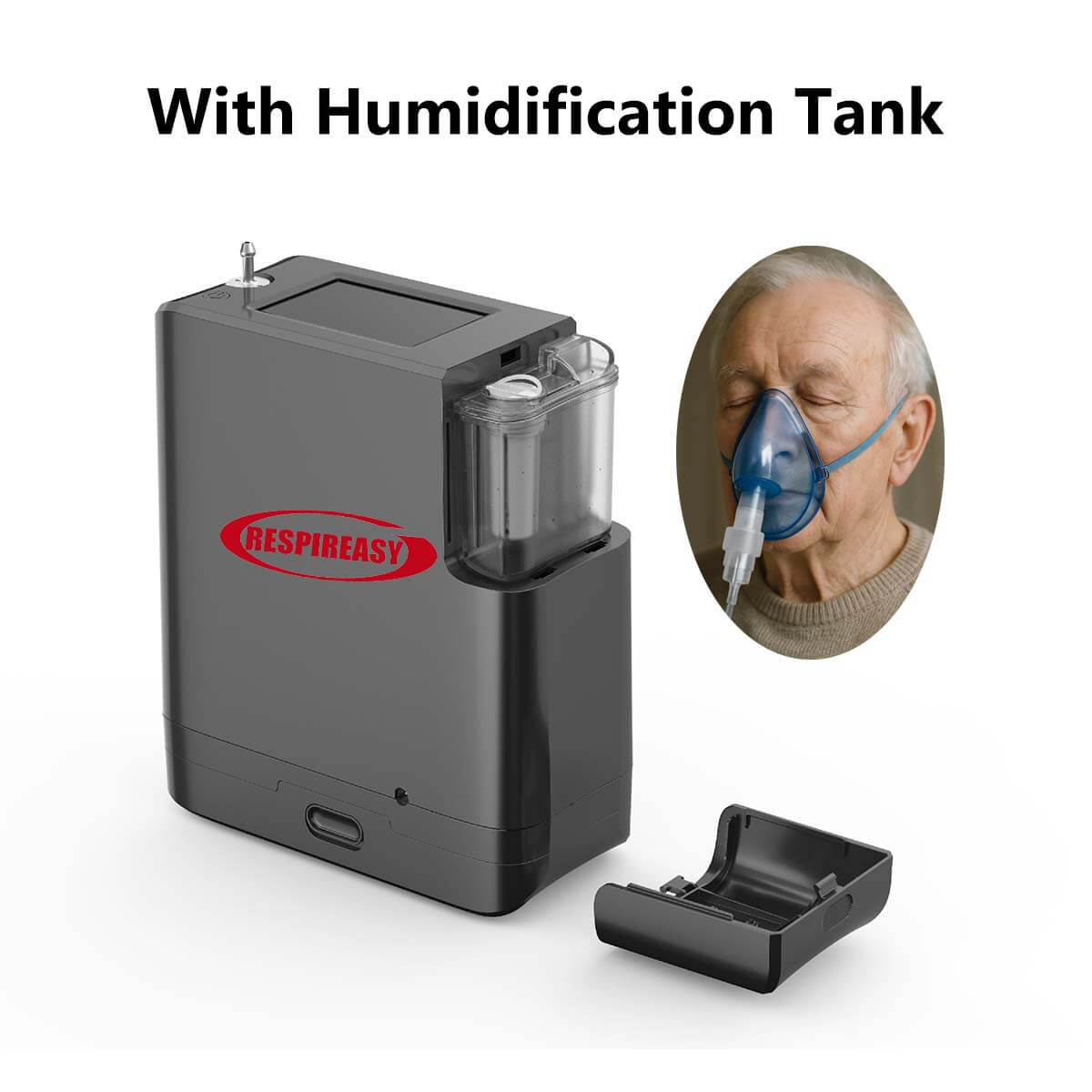 👍👍👍Top 9 Liters Small Portable O2 Concentrator DEDAKJ 93% High Purity Mini Mobile Oxygem Machine RESPIREASY Home Powerful Flow Oxygen Concentrator for Travel Use