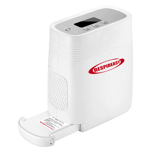 2025 Portable Oxygen Concentrator 5 Liter Continuous Flow Rate Mini Size Rechargeable POC Oxygenerator O2 Making Machine with 6700mA Battery