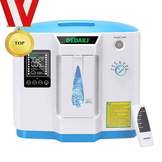 DEDAKJ 1-7 Liter Home Oxygen Concentrator ddt 1a 1b Oxygen Generator Portable Oxygen Machine without Nebulizer Function 110V/220V DE-1B
