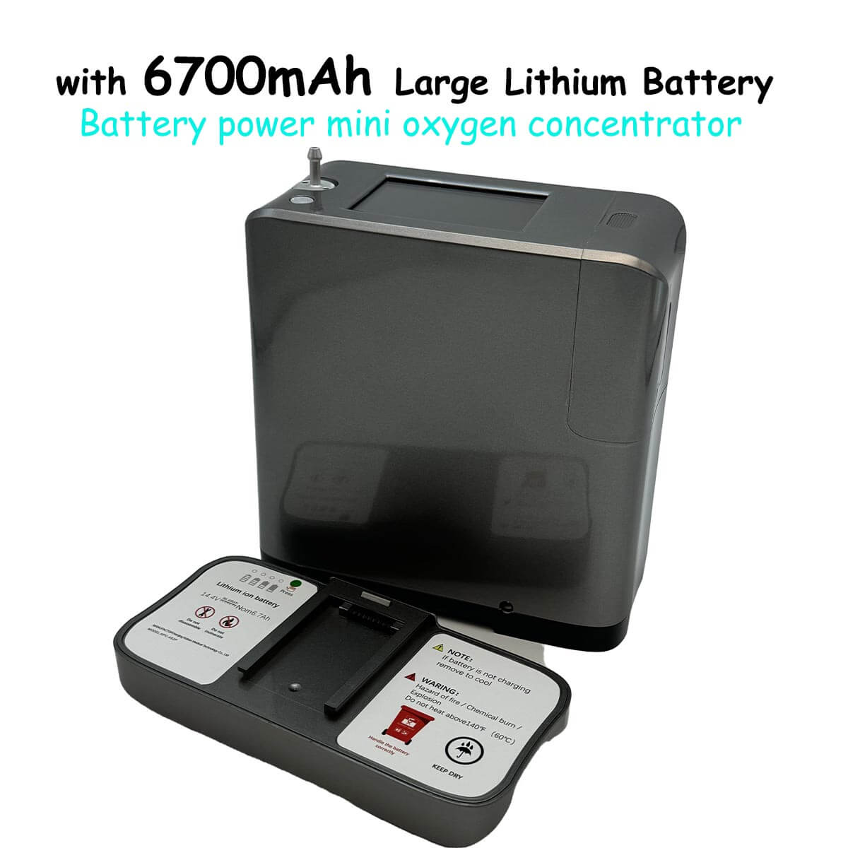 👍👍👍Top 9 Liters Small Portable O2 Concentrator DEDAKJ 93% High Purity Mini Mobile Oxygem Machine RESPIREASY Home Powerful Flow Oxygen Concentrator for Travel Use