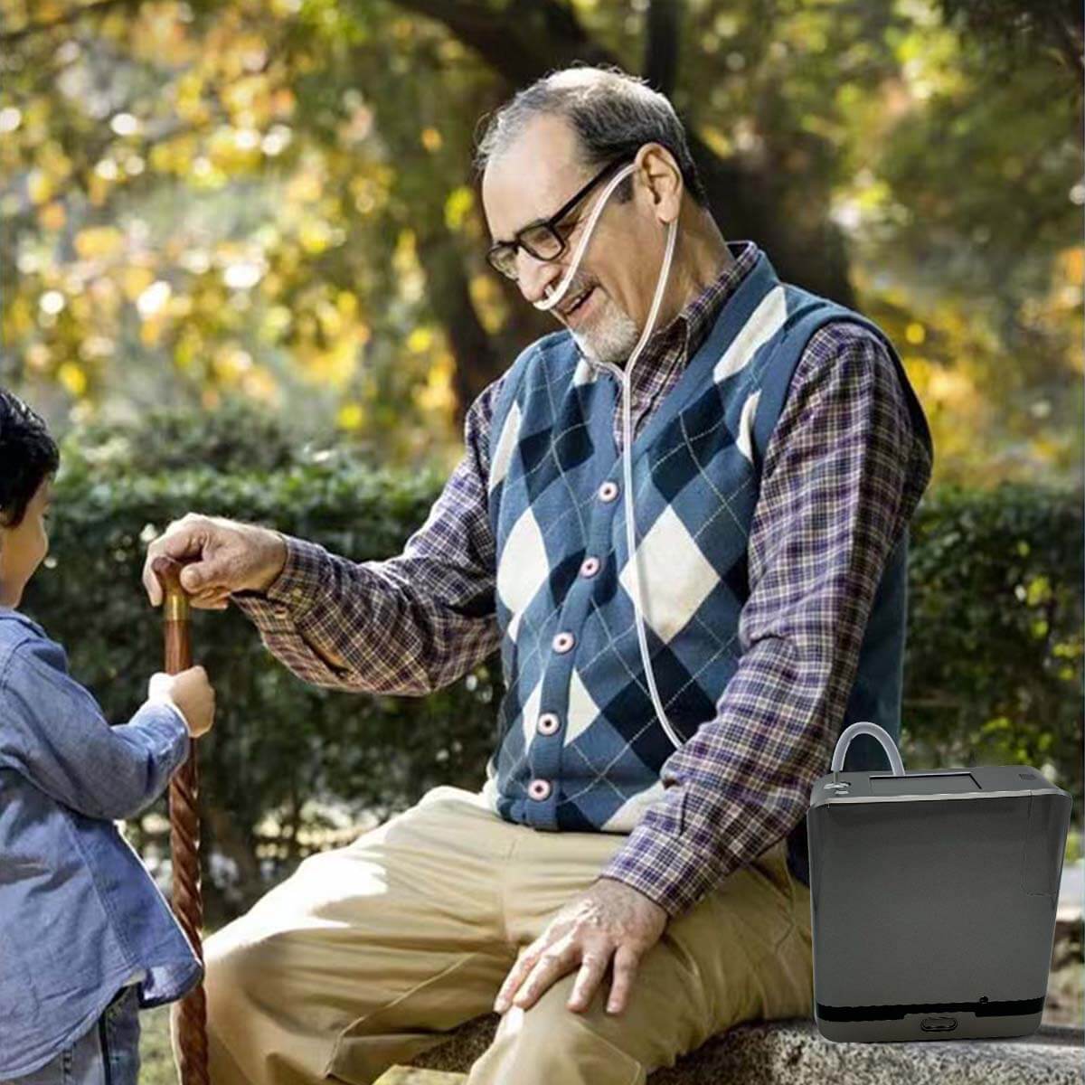 👍👍👍Top 9 Liters Small Portable O2 Concentrator DEDAKJ 93% High Purity Mini Mobile Oxygem Machine RESPIREASY Home Powerful Flow Oxygen Concentrator for Travel Use