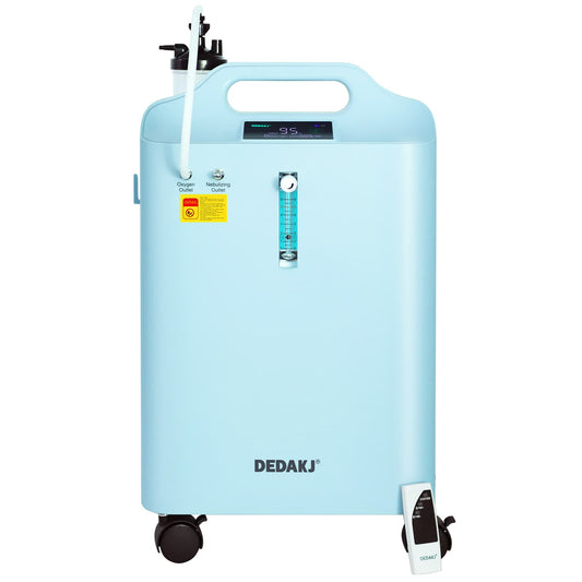 DEDAKJ 5 Liter 10 Liter 95%High Purity Oxygen Concentrator Powerful Oxygen Generator Machine Hyperbaric Oxygen Therapy at Home with Nebulizer Function 110V/220V