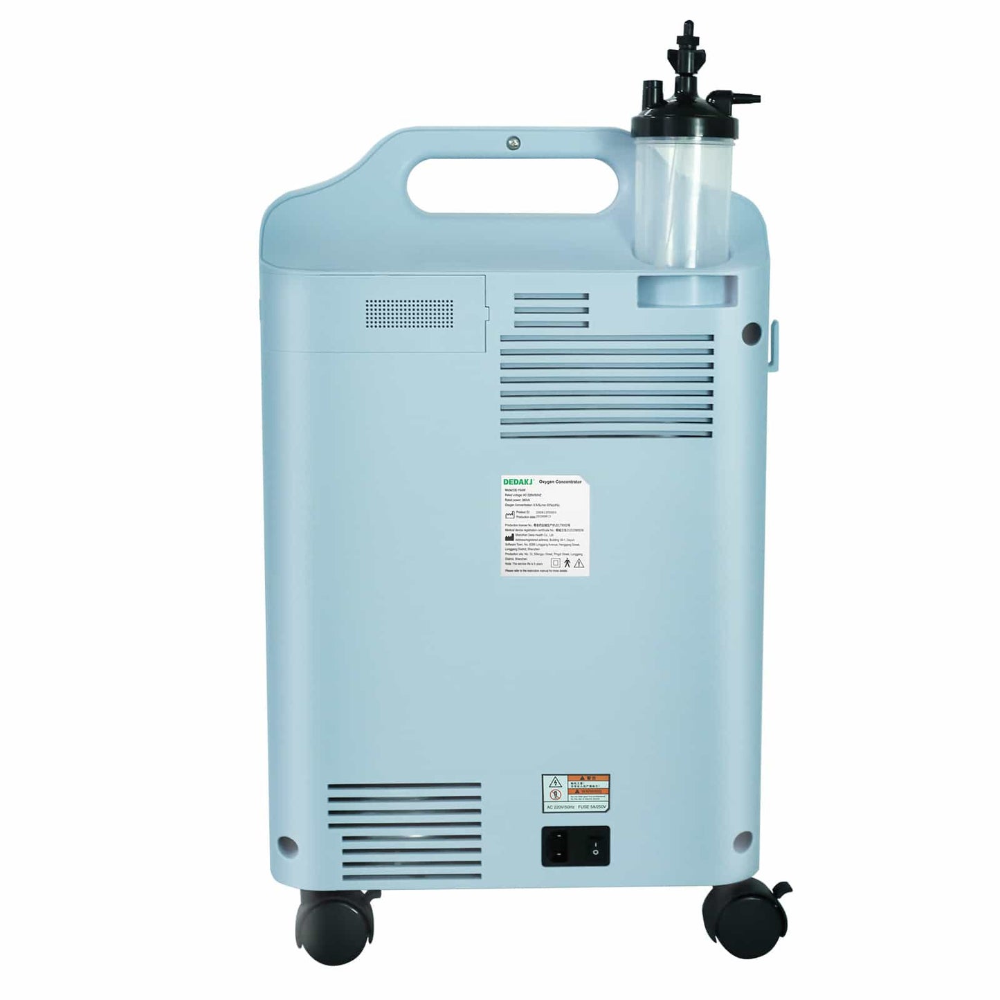 DEDAKJ Concentrador de Oxígeno Médico de 5 Litros 10 Litros 95% Alta Pureza Máquina Generadora de Oxígeno Terapia de Oxígeno en Casa con Función de Nebulizador 110V/220V