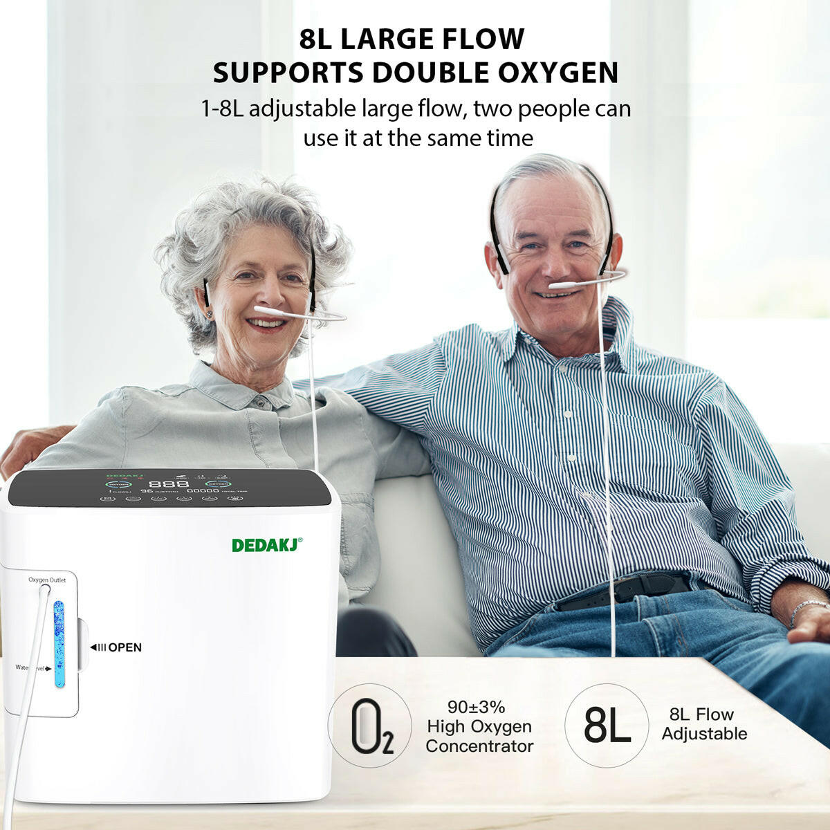 DEDAKJ oxygen concentrator DE-1S oxygen making machine