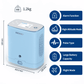 DEDAKJ Mini Portable Oxygen Concentrator 3L Adjustable Mobile Lightweight Oxygen Concentrator with 5000mAh Rechargeable Battery and Shoulder Bag