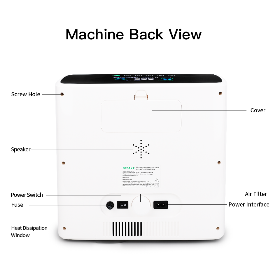 DEDAKJ oxygen concentrator DE-1S oxygen making machine