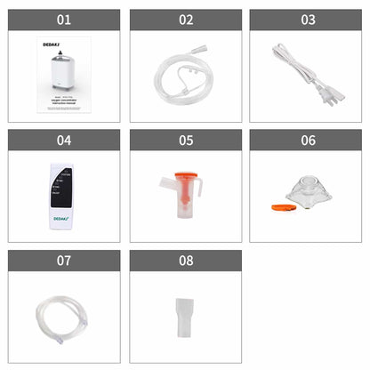 DEDAKJ 93% High Purity 10 Liter Oxygen Concentrator Continus Flow Stationary Medical Oxygen Making Machine 10 LPM for Hospital and Home Oxygen Therapy concentrador de oxígeno (72 Hours Keep Running, 1 Year Quality Warranty)