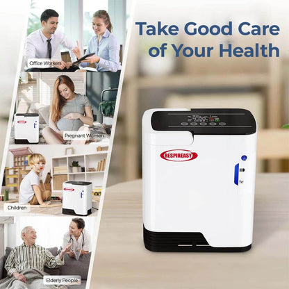 DEDAKJ Oxygen Concentrator 7L/min Adjustable Personal Care Portable Oxygen Making Machine for Home Use