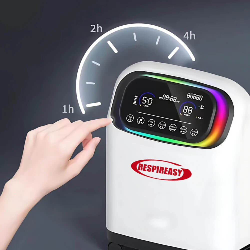 Buy 9L Oxygen Concentrator dedakj Adjustable Continuous O2 93% Purity Portable High Concentration Oxygen Machine with Atomization Voice Low Noise
