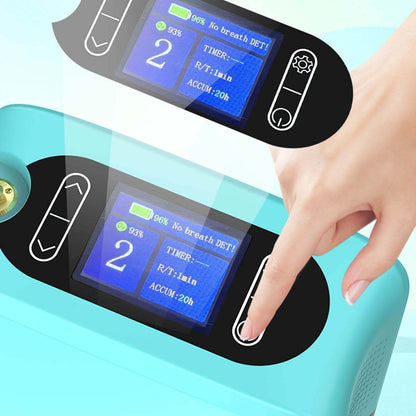 DEDAKJ Small Portable Oxygen Concentrator 7 L/min 93% High Pure Oxygen Rechargeable Battery Powered Compact Oxygen Making Machine for Home & Outdoor Use