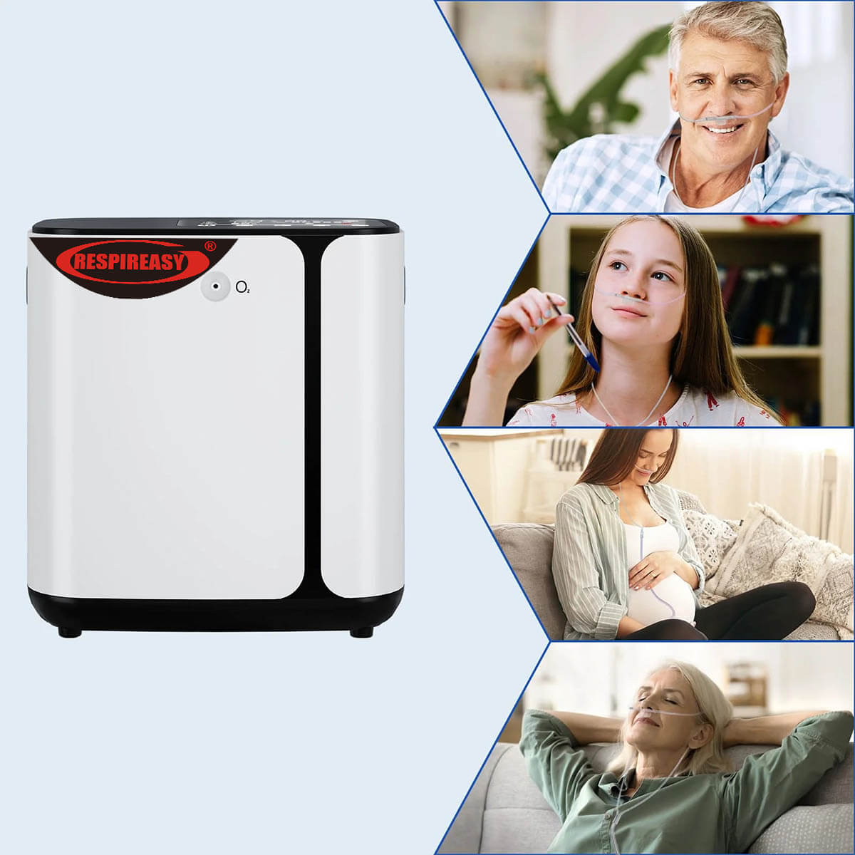 Buy DEDAKJ Portable Oxygen Concentrators 8 Liters Continuous Flow Oxygen Generator O2 Breathing Equipment for Home Personal Care 110V/220V