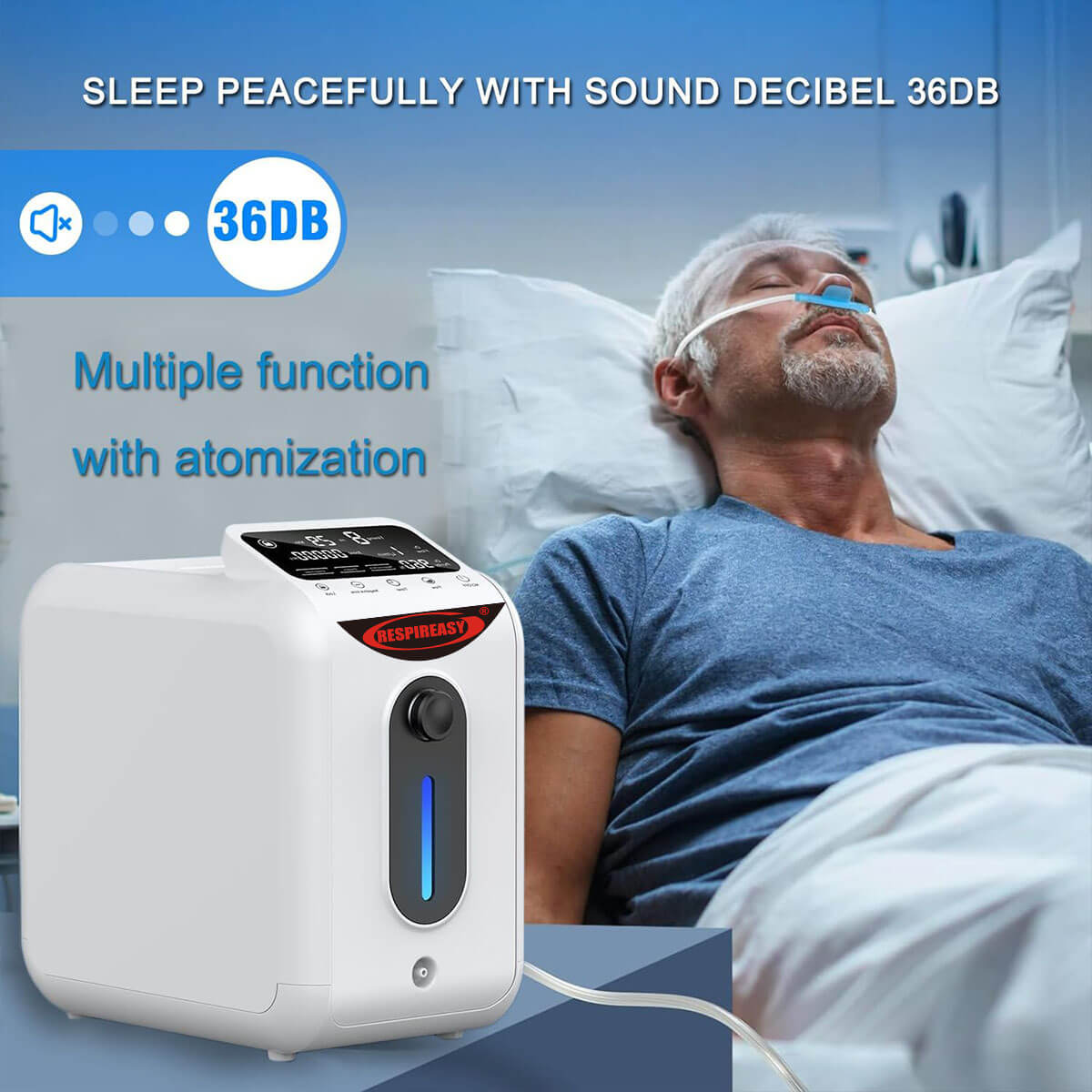 2025 For Sale 8LPM Oxygen Concentrator Continuous Flow Portable 1- 8 Liters O2 Machine Home Oxygen Supply Medical Oxy Therapy Equipment Maquina De Oxigenoterapia