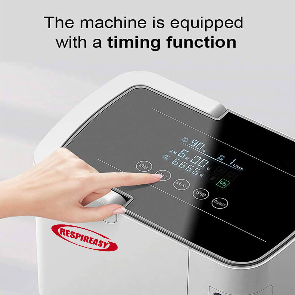 DEDAKJ Oxygen Concentrator 7L/min Adjustable Personal Care Portable Oxygen Generator O2 Making Machine for Home Use