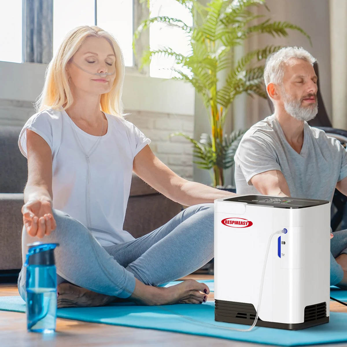 DEDAKJ Oxygen Concentrator 7L/min Adjustable Personal Care Portable Oxygen Generator O2 Making Machine for Home Use
