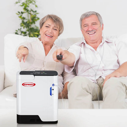 DEDAKJ Home Oxygen Concentrators 1-7L Breathing Therapy High Purity Continuous Flow Portable Lightweight O2 Generator Machine Oxygen Device for COPD Sleeping