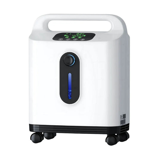 DEDAKJ 9 Liters Continuous Flow Oxygen Concentrator 93% Concentration O2 Making Machine Portable for Personal Breathing Care
