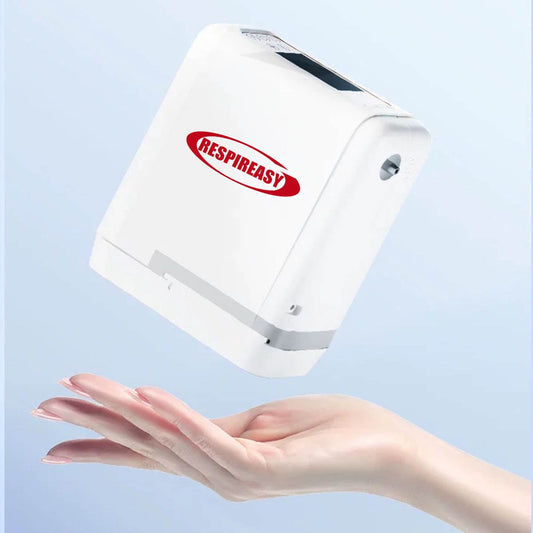 Kleiner leichter Sauerstoffkonzentrator 7 Liter 93% Reinheit Mini tragbarer O2-Generator Sauerstoffgerät mit Lithiumbatterie